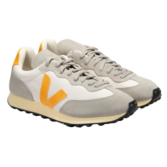 Veja Men's Rio Branco Alveomesh Sneakers, Gravel/Ouro, Grey, Size 10 Medium US - Picture 1 of 14